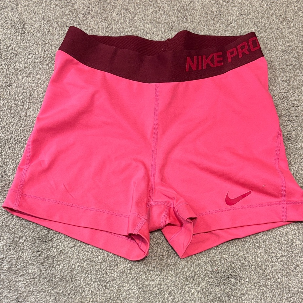 Nike Women's Bright Pink Athletic Shorts